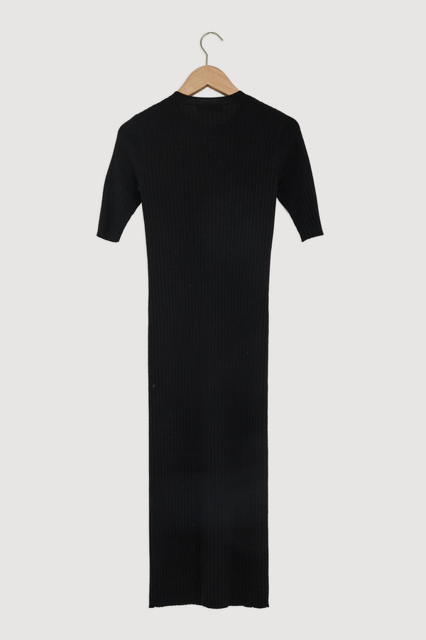Re-Worn Womens Wool Textured Dress