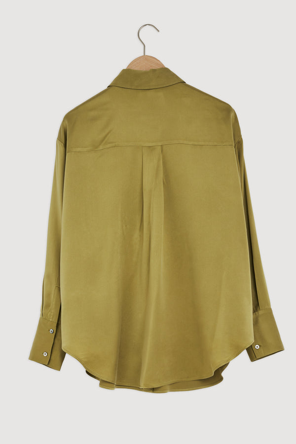 Re-Worn Womens Silk Long Sleeve Shirt