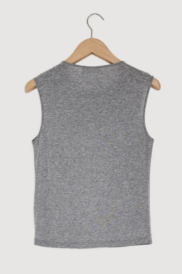 Re-Worn Womens Wool Blend Textured Tank