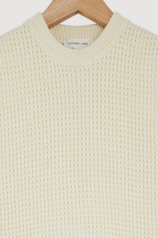 Re-Worn Womens Cotton Textured Sweater