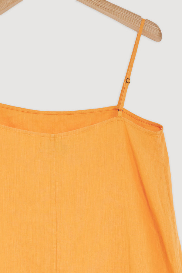 Re-Worn Womens Linen Mini Dress