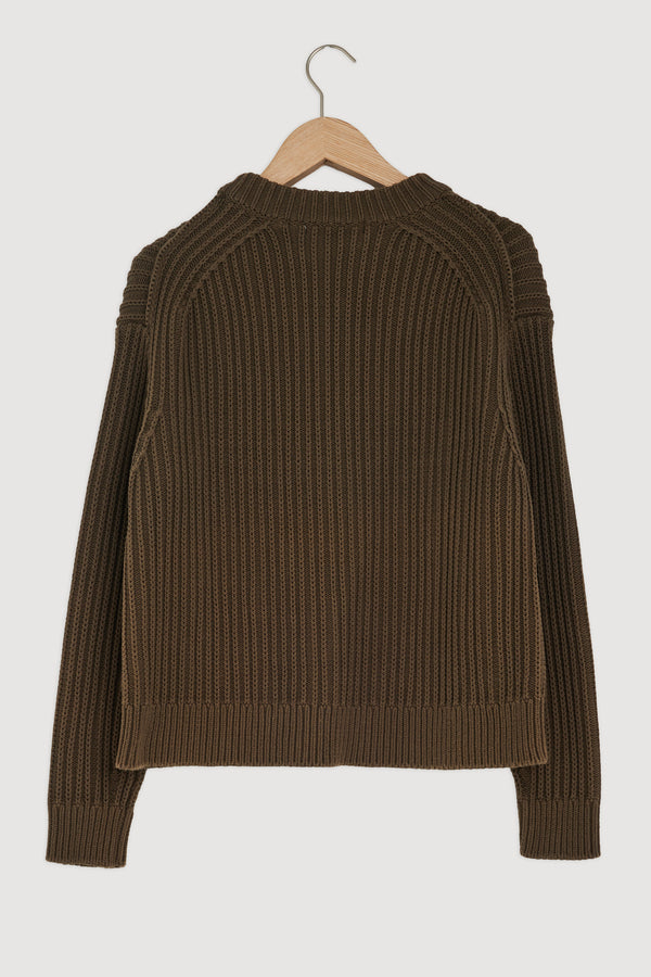 Re-Worn Womens Cotton Textured Sweater