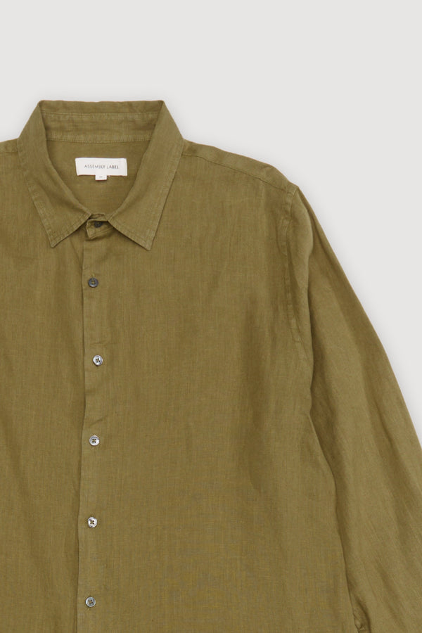 Re-Worn Mens Linen Long Sleeve Shirt