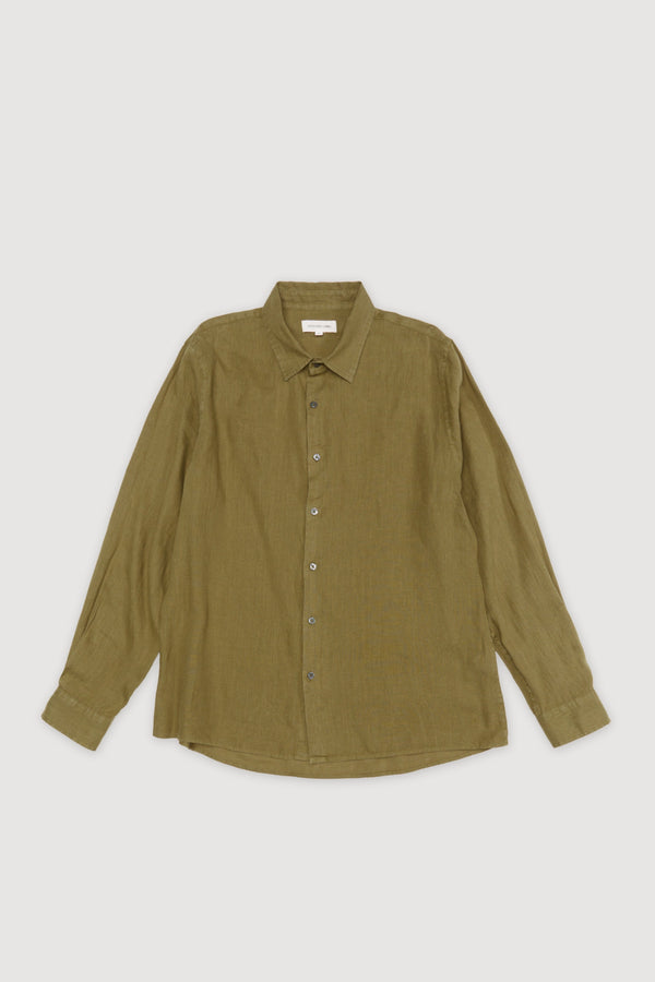 Re-Worn Mens Linen Long Sleeve Shirt