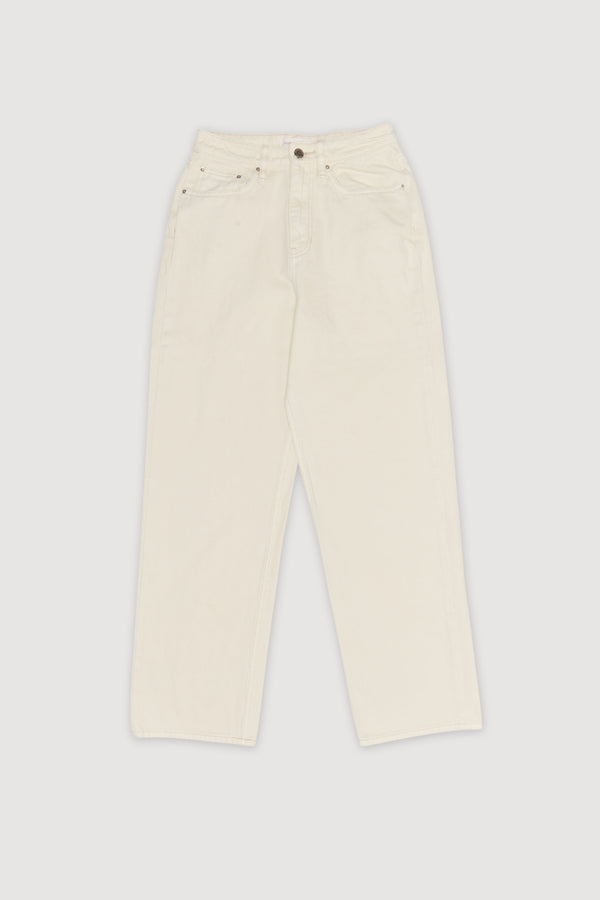 Re-Worn Womens Cotton Denim Wide Leg Jean