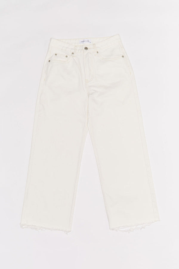 Re-Worn Women Cotton Denim Wide Leg Jean