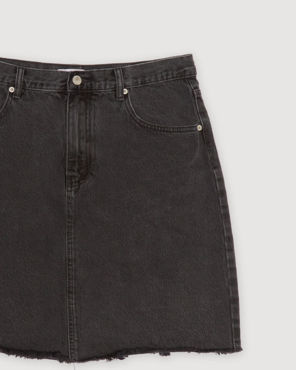 Re-Worn Cotton Denim Mini Skirt