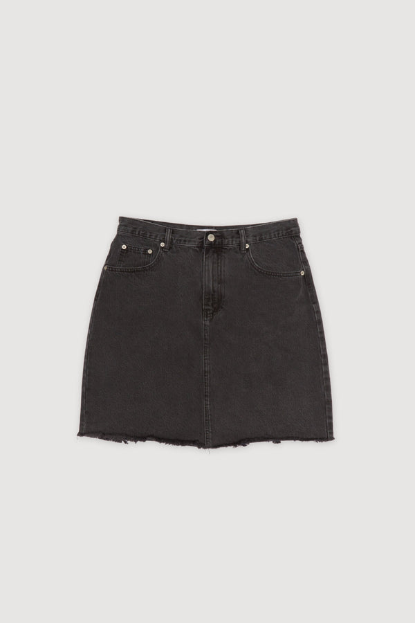 Re-Worn Womens Cotton Denim Mini Skirt