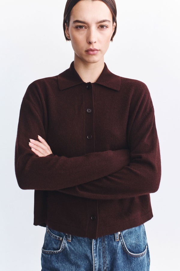 Wool Cashmere Knit Cardigan