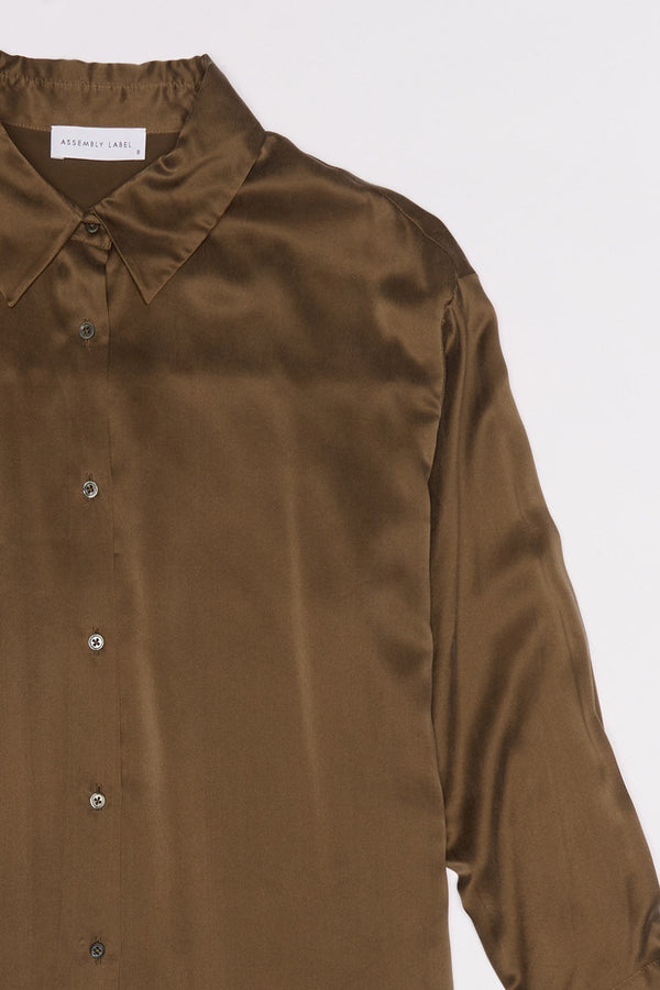 Re-Worn Womens Silk Long Sleeve Shirt