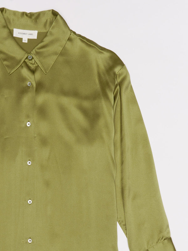 Re-Worn Womens Silk Long Sleeve Shirt