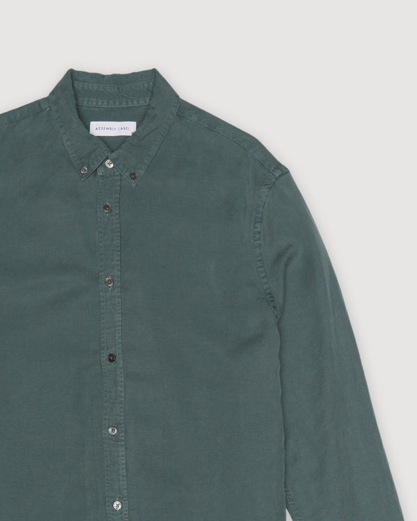 Re-Worn Mens Linen Blend Long Sleeve Shirt