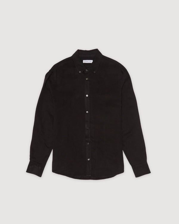 Re-Worn Mens Linen Blend Cord Long Sleeve Shirt