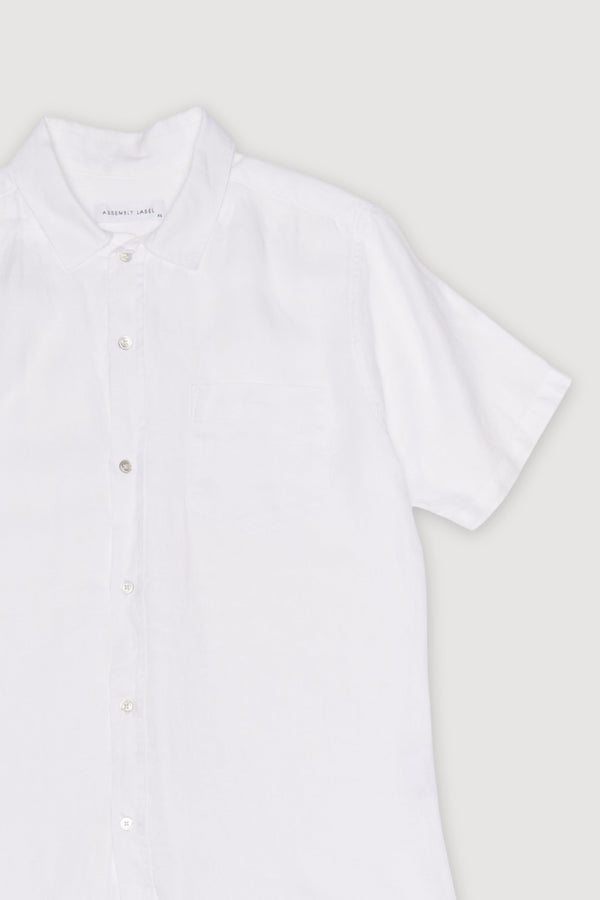 Re-Worn Mens Linen Short Sleeve Shirt