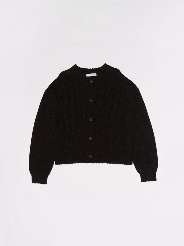 Re-Worn Womens Wool Blend Textured Cardigan