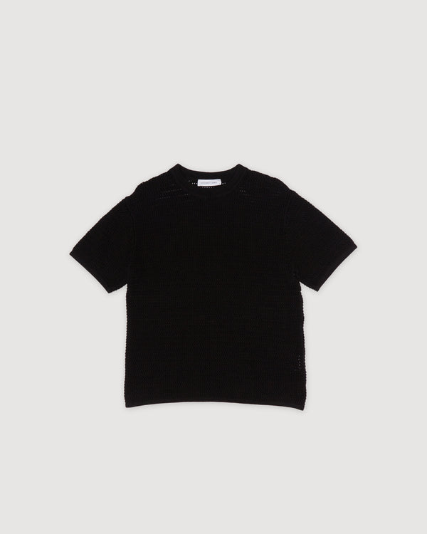Re-Worn Womens Cotton Blend Textured Knit Shirt