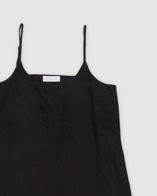 Re-Worn Womens Linen Slip Dress