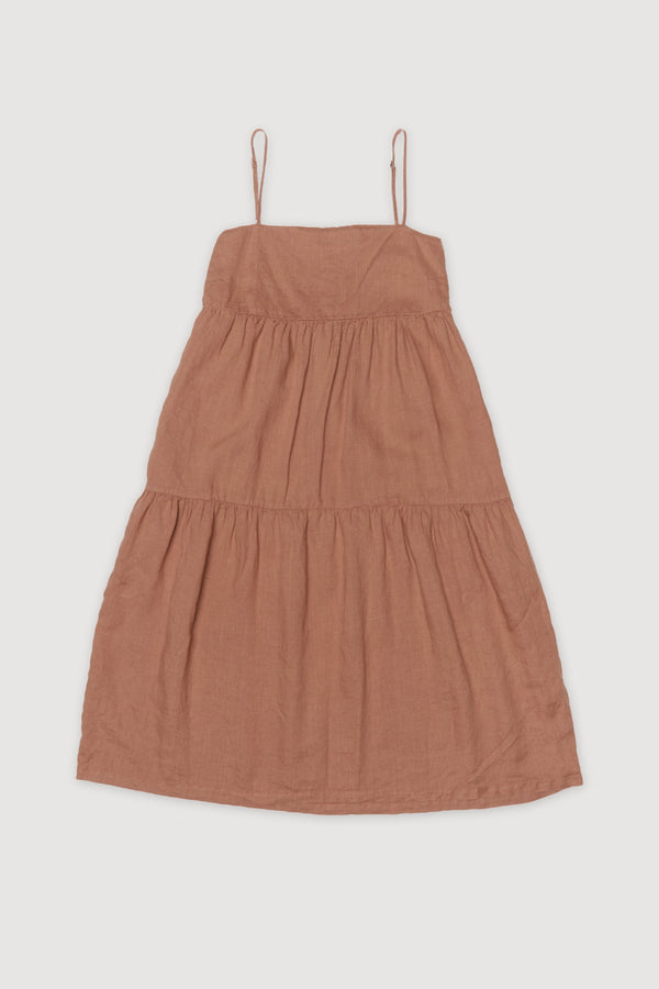 Re-Worn Womens Linen Dress