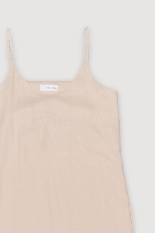 Re-Worn Womens Linen Slip Dress