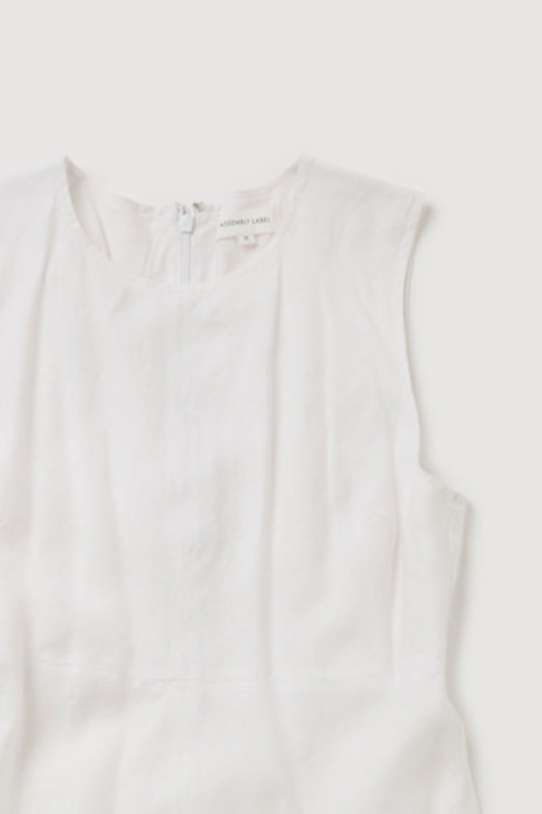 Re-Worn Womens Linen Textured Dress