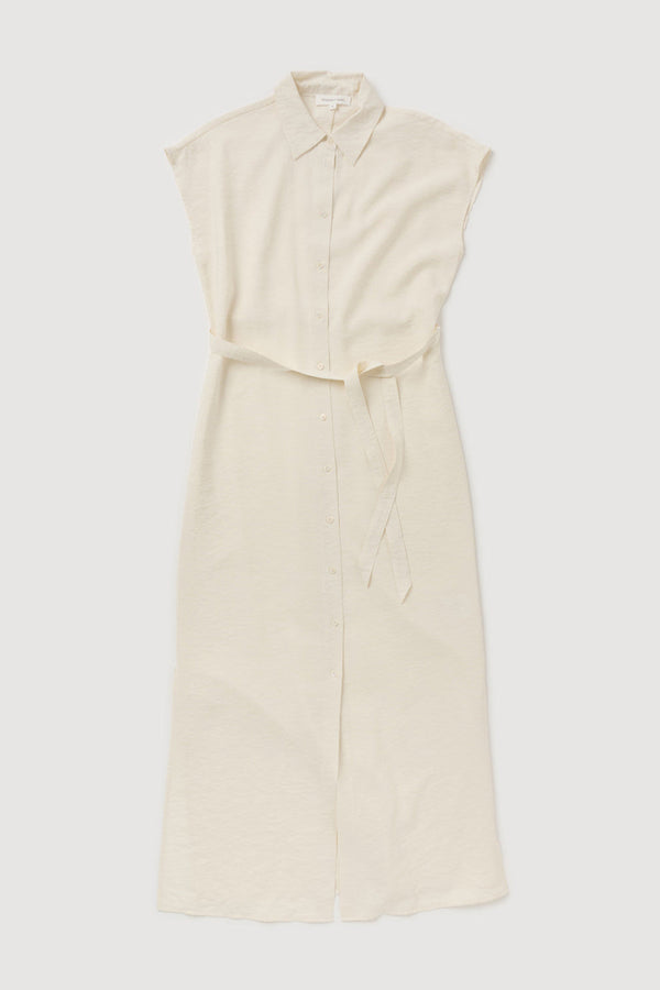 Re-Worn Womens Silk Blend Textured Shirt Dress