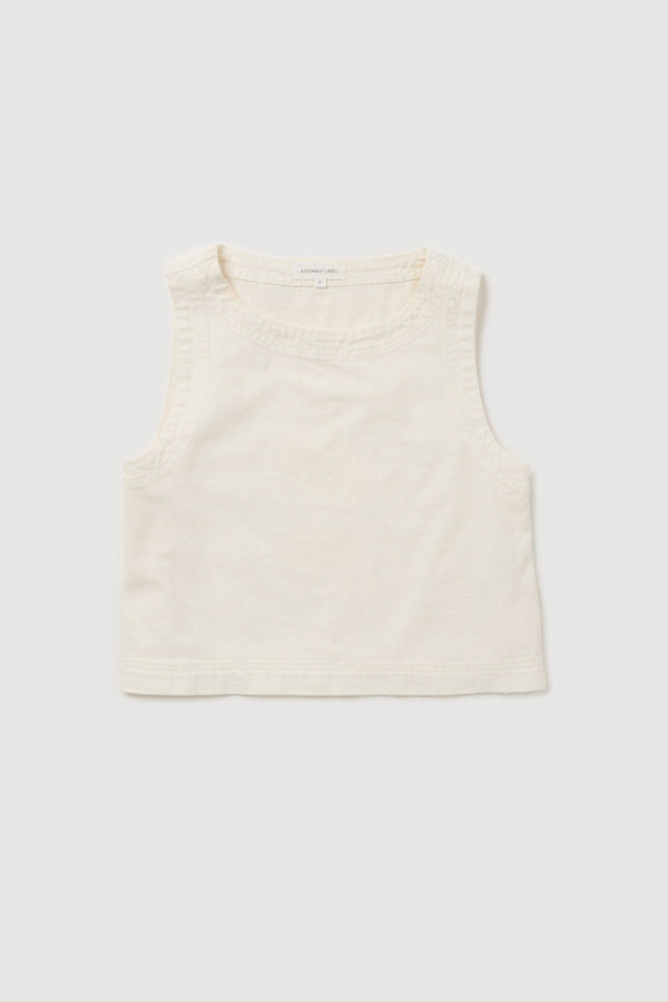Re-Worn Womens Cotton Textured Tank