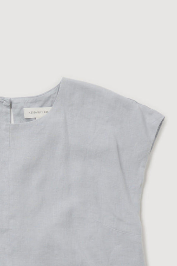 Re-Worn Womens Linen Textured Top
