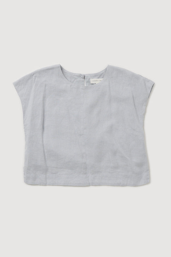 Re-Worn Womens Linen Textured Top