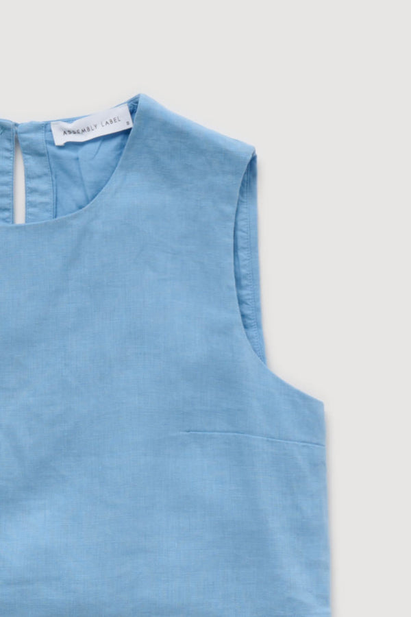Re-Worn Womens Linen Textured Top