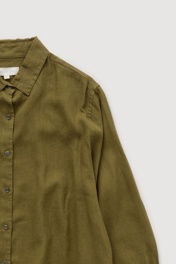 Re-Worn Womens Linen Textured Shirt