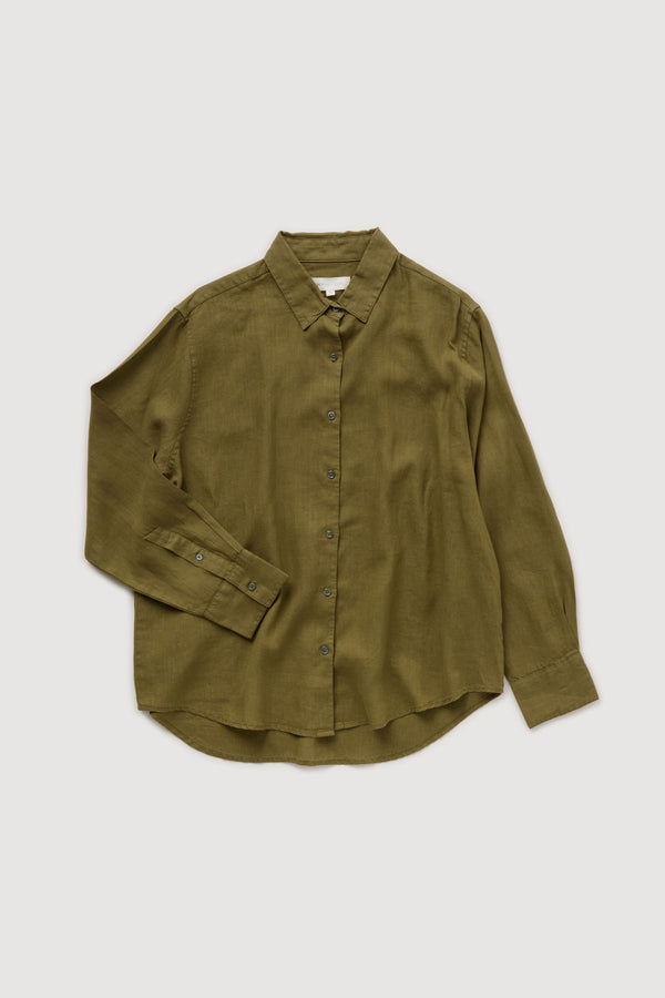 Re-Worn Womens Linen Textured Shirt