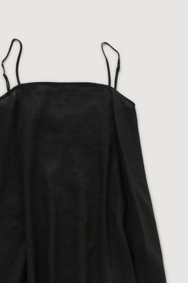Re-Worn Womens Linen Textured Slip Dress