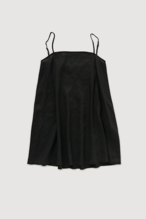 Re-Worn Womens Linen Textured Slip Dress