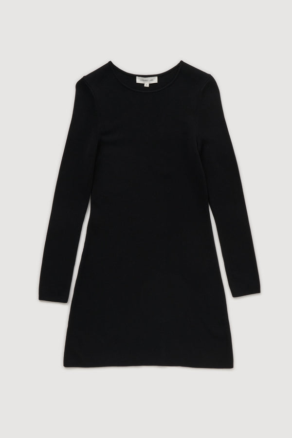 Re-Worn Womens Cotton Blend Textured Long Sleeve Dress