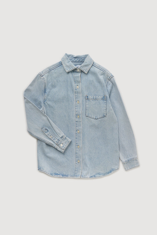 Re-Worn Cotton Denim Shirt