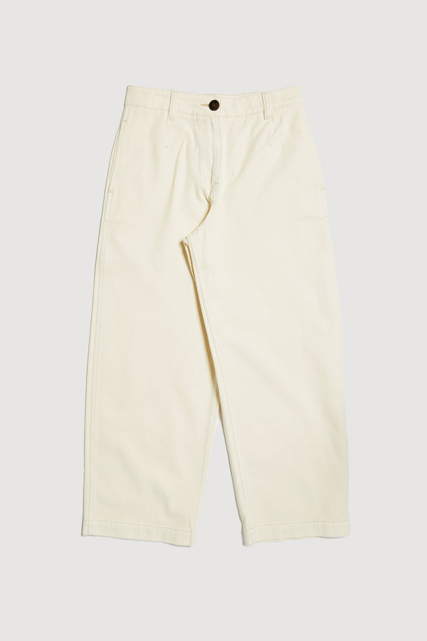 Re-Worn Womens Cotton Denim Wide Leg Jean