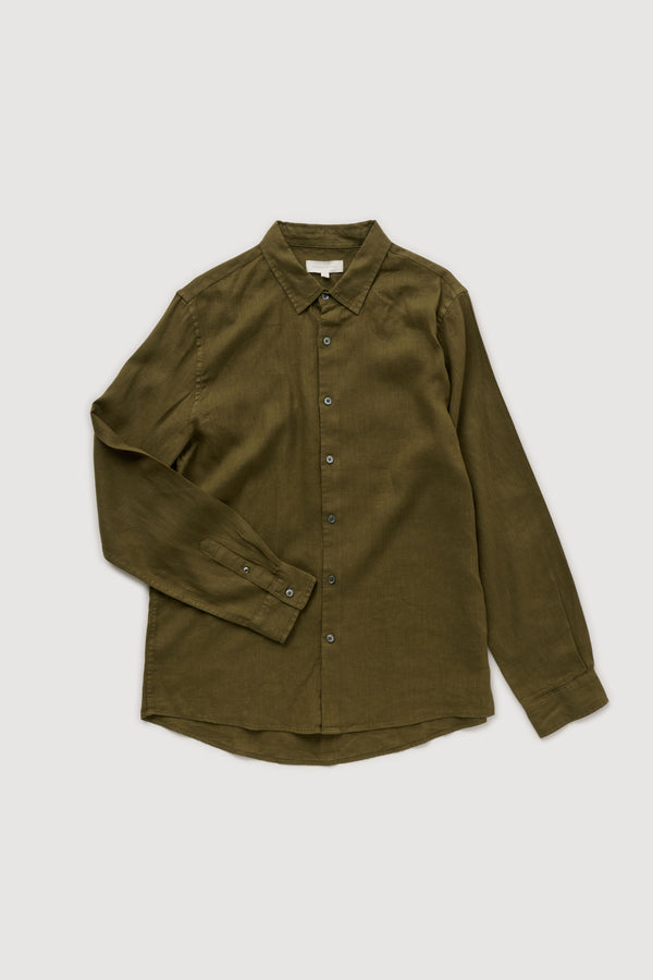 Re-Worn Mens Linen Textured Shirt