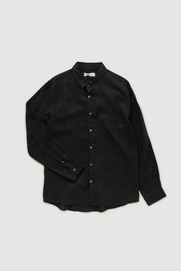 Re-Worn Mens Linen Long Sleeve Shirt