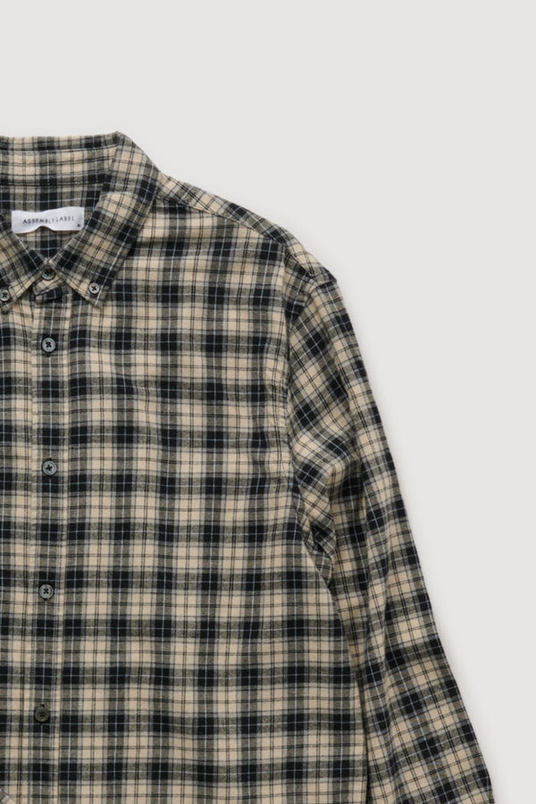 Re-Worn Mens Cotton Check Long Sleeve Shirt