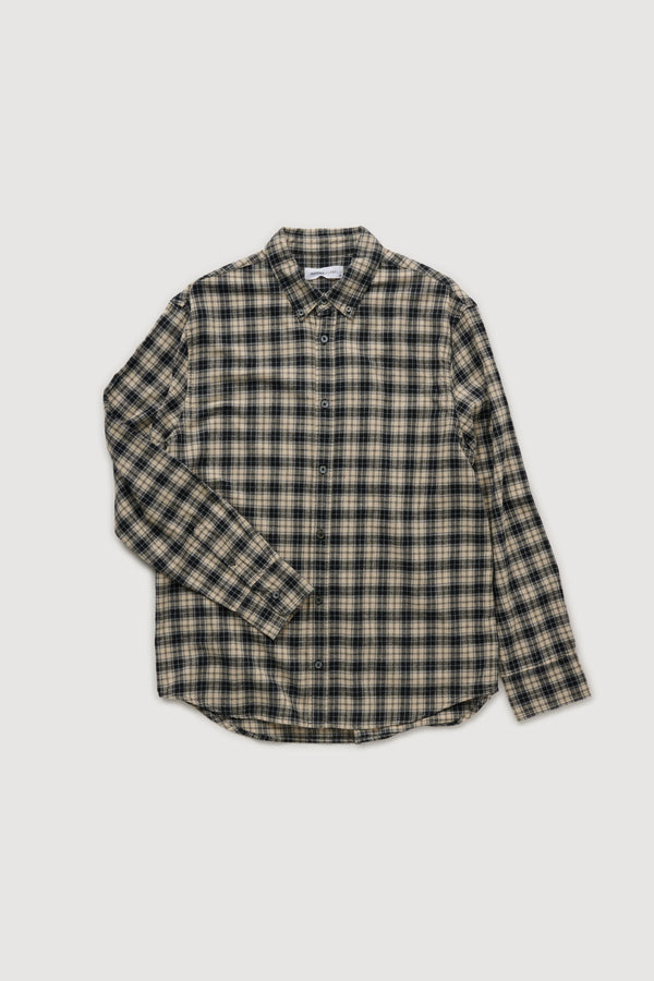 Re-Worn Mens Cotton Check Long Sleeve Shirt