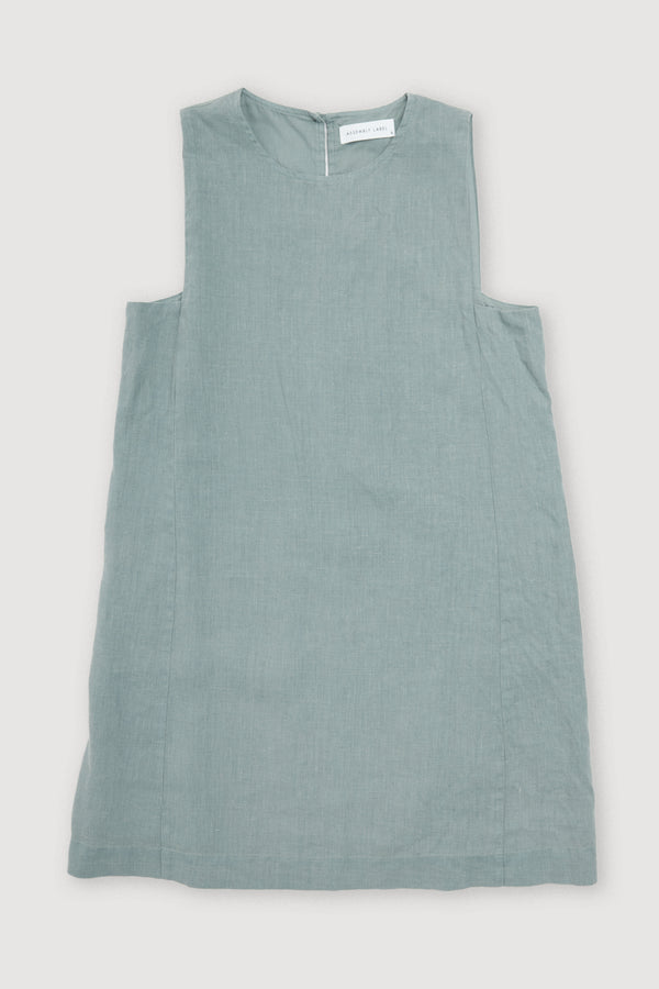 Re-Worn Womens Linen Mini Dress