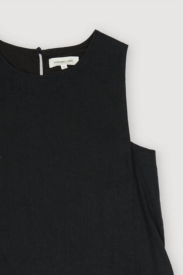 Re-Worn Womens Linen Tank Dress