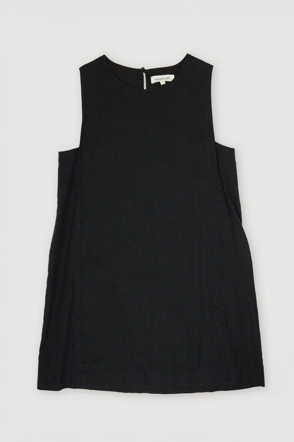 Re-Worn Womens Linen Tank Dress