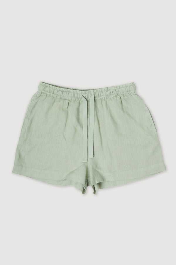 Re-Worn Womens Linen Relaxed Short