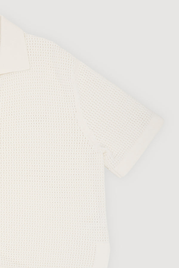 Re-Worn Womens Cotton Textured Knit Shirt