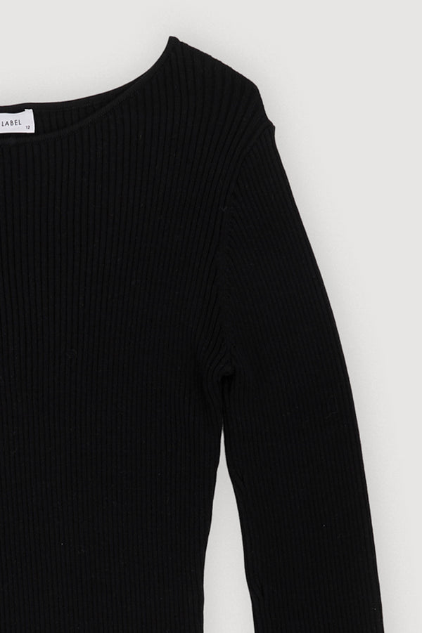 Re-Worn Womens Cotton Textured Long Sleeve Top