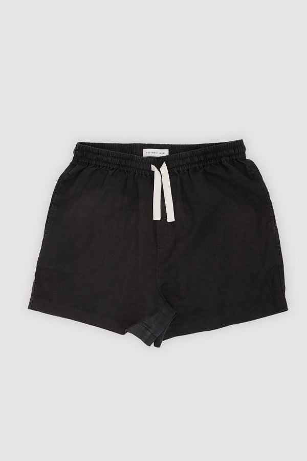 Re-Worn Womens Linen Relaxed Short