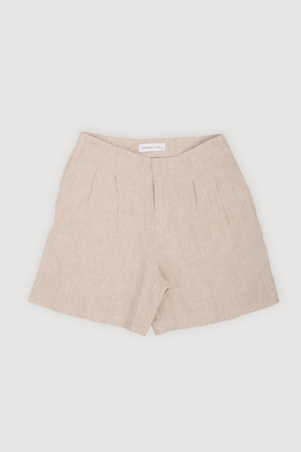 Re-Worn Womens Linen Relaxed Short