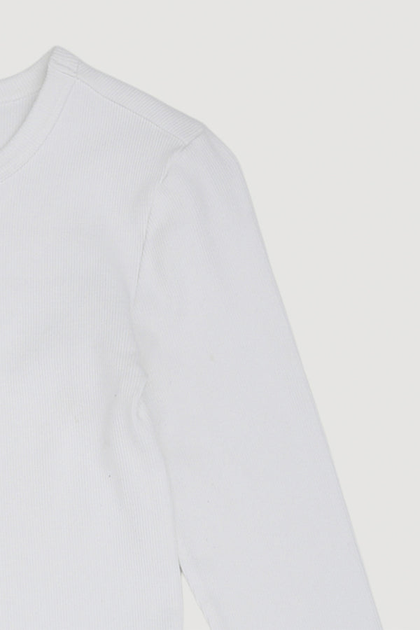 Re-Worn Womens Textured Long Sleeve Tee