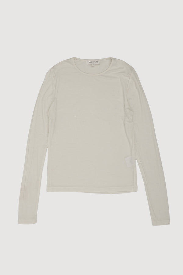 Re-Worn Womens Wool Blend Long Sleeve Tee